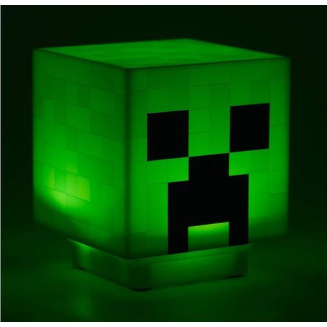 Minecraft Creeper-Lampe mit offiziellen Creeper-Geräuschen (Batterie)