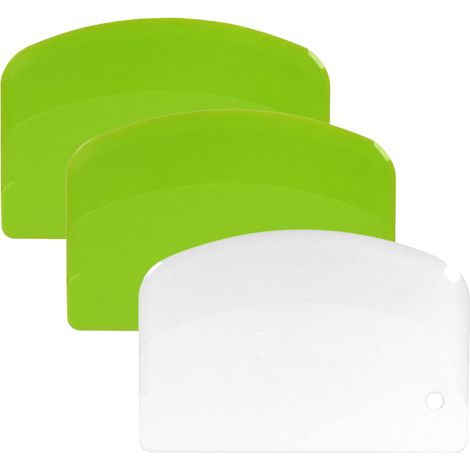 Racloir à pâte, racloir à bol, racloir à pâtisserie, coupe-pâte en plastique pour table, racloir à pain, racloir à gâteau (1/5)