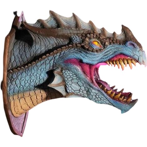 1 Décoration dragon, Design 3D, Lampe à fumée murale, Pour Halloween et fêtes (1/5)