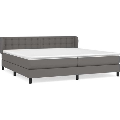 Maison Exclusive - Boxspringbett mit Matratze Grau 200x200 cm Kun (1/5)
