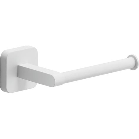 Gedy Porta Rotolo Tonga Acero Inoxidable Y Cromall Blanco Mate 14,3x6,9x4,7 Cm (1/4)