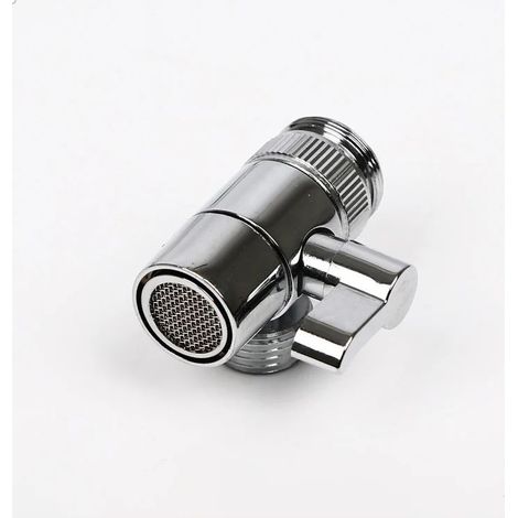 Ensemble de vannes de dérivation universelles pour robinetterie : adaptateur pour pommeau de douche, rallonge pour pulvérisateur d'évier et séparateur - Accessoires pour robinetterie de cuisine et de (1/5)