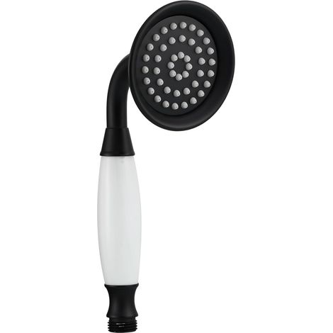 Pommeau Douche Noir Rétro Laiton Douchette Douche de Massage pour Salle de Bain, BS126B