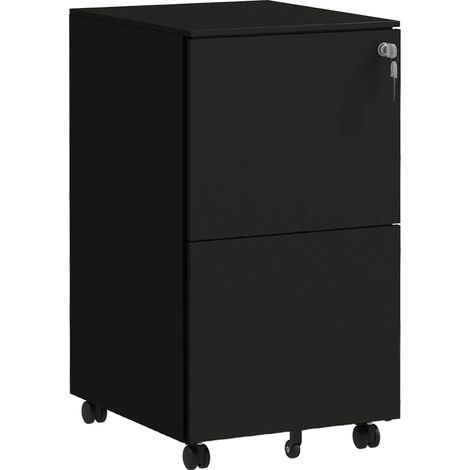 Classificatore con ruote nero in acciaio 37 x 43,5 x 67,5 cm HOMVRA (1/4)
