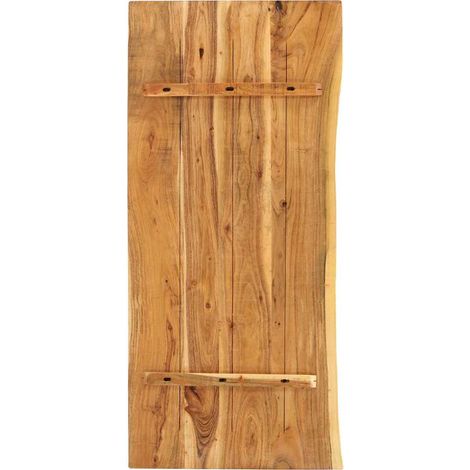 Maison Exclusive - Piano per Vanità Bagno in Massello di Acacia 140x52x2,5 cm (1/5)