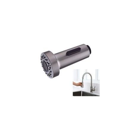 Douchette 2 Modes Tête Robinetd de Cuisine Douchette Remplacement, DouchetteTête de Robinet Universelle G1/2,Douchette pour Rétractable Mitigeur Cuisine (nickel brossé) (1/5)