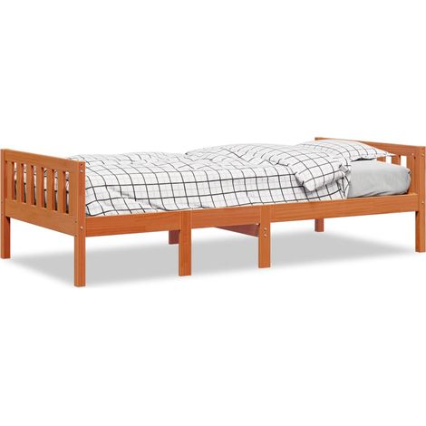 Maison Exclusive - Kinderbett ohne Matratze Wachsbraun 80x200 cm