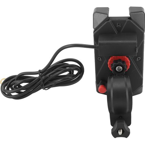 Support de téléphone pour moto 12 V, chargeur de téléphone rechargeable 10 W à charge rapide, universel pour téléphones de 3,5 à 6 pouces (1/5)