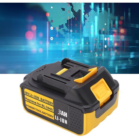 Kompatibel mit dem 18-V-Ersatzakku für Makit™ BL1840 Akku-Werkzeuge, mit Ladeanzeige. Auch kompatibel mit den 3000-mAh-Akkus der Makit™ Modelle BL1830/BL1850/BL1860. (1/5)