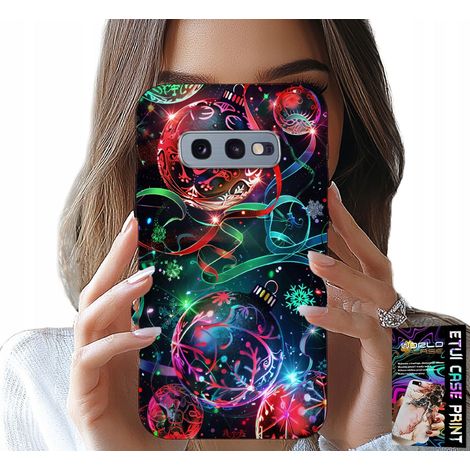 Custodia per Samsung Galaxy S10E - Palline di Natale, albero di Natale, custodia + pellicola (1/5)