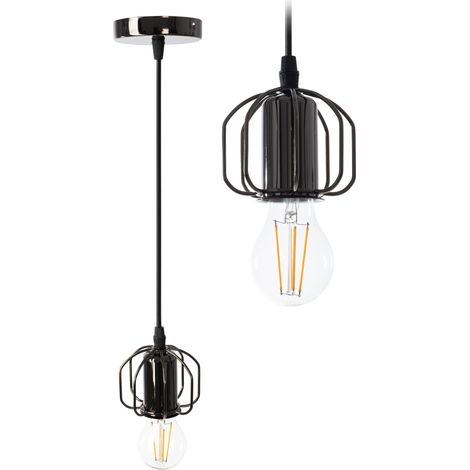 DECKENLAMPE LOFT BLACK SHINE APP595-1CP (1/5)