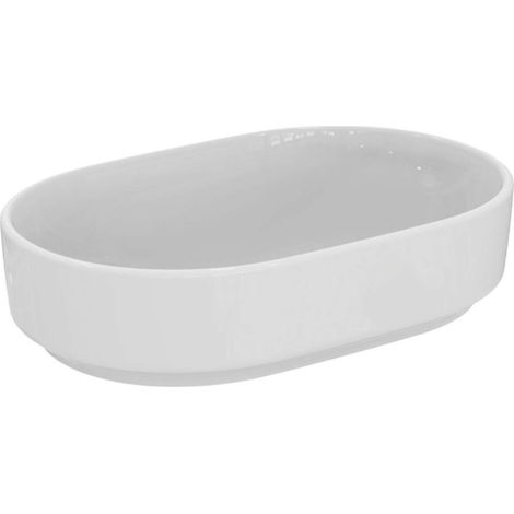 Ideal Standard i.Life O - Aufsatzwaschbecken 55x38 cm, ohne Überlauf, ohne Hahnloch, weiß T573201 (1/5)