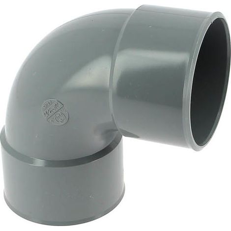 Coude PVC évacuation 87°30 femelle-femelle Ø75 mm – Raccord lisse pour évacuation efficace – Soudures robustes et sans ovalisation (1/3)