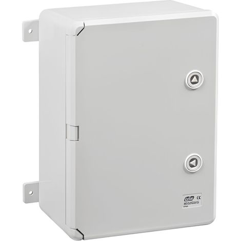 IDE – Coffret électrique ABS étanche IP65 280x200x130mm – Porte opaque réversible – Plaque de fond pleine – Fixation murale incluse
