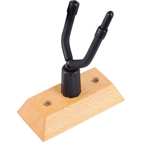 Supporto da parete per violino con gancio per archetto e base in legno, set da 1 - Elegante soluzione per esporre e riporre il violino in modo sicuro.