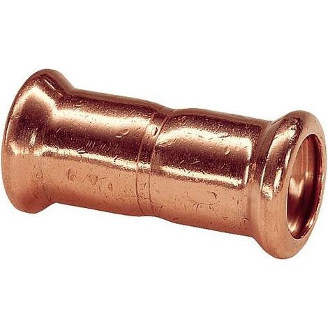 Raccord a sertir en cuivre Manchon fem/fem diam. 15 mm Type 7270 contour M (1/2)