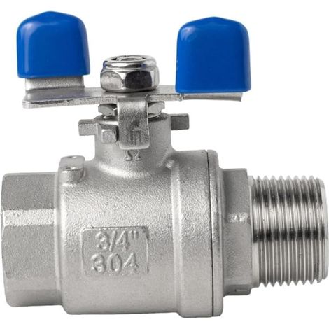 Robinet à boisseau sphérique en laiton 3 voies, 1 pièce(DN8) (1/5)