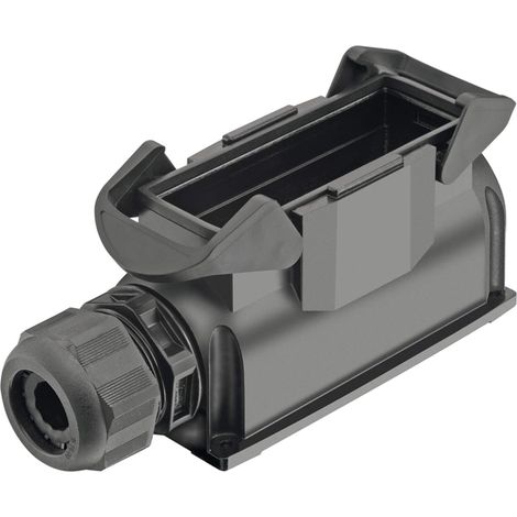 HARTING Han ECO Mod. 24 Embase à monter en saillie avec presse-étoupe, 1xM40 sortie de câble latérale, avec 2 étriers transversaux - 1 Stück