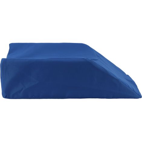 Coussin de positionnement corporel en forme de coin 19,7 pouces, bleu, doux et confortable, support de jambes surélevé, positionneur amovible (1/5)