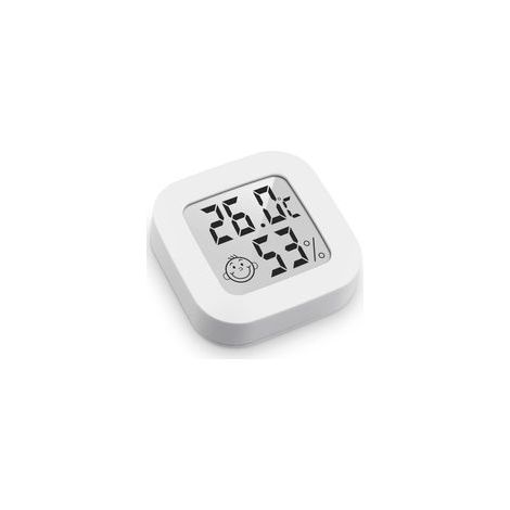Conjunto de 3 mini termómetros e higrómetros digitales de alta precisión para interiores, con monitor de temperatura y humedad e indicador de nivel de confort.
