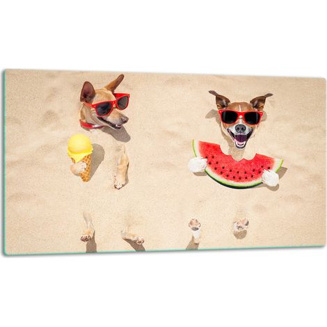 Tablero de corte de placa de vidrio 52x30 Perro (1/5)