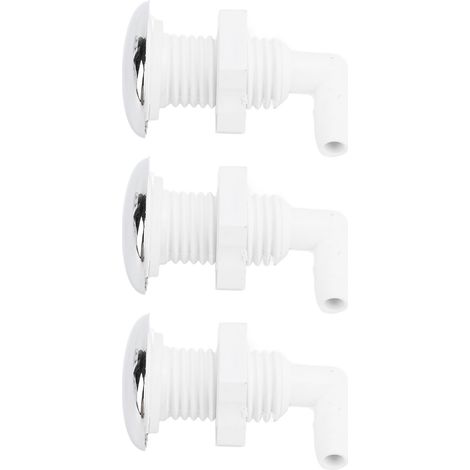 Lot de 3 buse balnéo PVC pour spa, piscine, bain à remous et massant, raccord extérieur 7 mm (1/5)