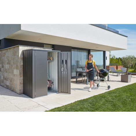 ARMARIO METALICO BIOHORT ROMEO L HIGH ALTO COLOR GRIS OSCURO METALIZADO (1/5)
