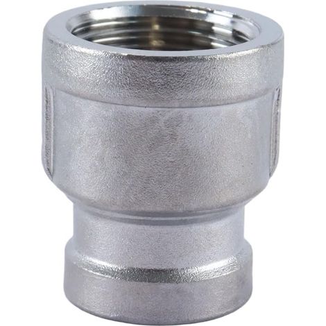 Raccord réducteur en acier inoxydable 304, filetage femelle 1/2" x 3/8" BSP, pour tuyauterie d'eau, d'air et de carburant (1/5)