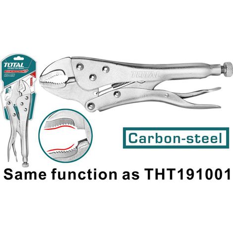PINZA GRIP AUTOBLOCCANTE REGOLABILE GANASCE CONCAVE A SCATTO 250mm TOTAL