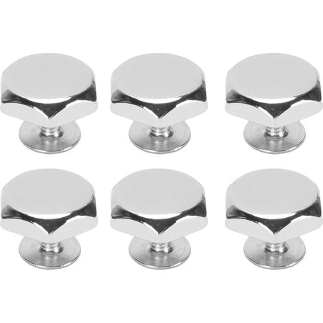 Lot de 30 rivets et vis de 8 mm en alliage de zinc à tête hexagonale creuse et vis en fer croisées de 6 mm pour la maroquinerie et la décoration de sacs (argent). (1/5)