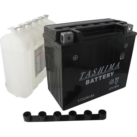 Batteria al Piombo Stagna ad Alte Prestazioni Senza Manutenzione 12V, 18Ah. L: 175, L: 87, H: 155mm, + a Sinistra Per Moto, Motoslitte, Quad
