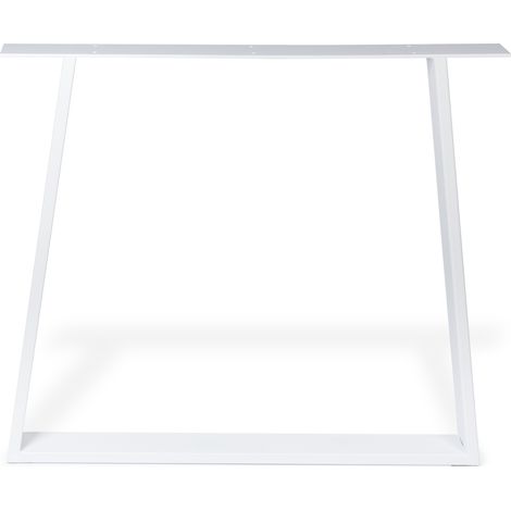 Pata Trapecio para Muebles  Estilo Funcional  Fabricado en Acero  Acabado en Blanco Poro  Proyectos de Restauración DIY Bricolaje  Medidas 78080712 mm  Altura: 71,2 cm  Fácil Instalación Atornillado   (1/2)
