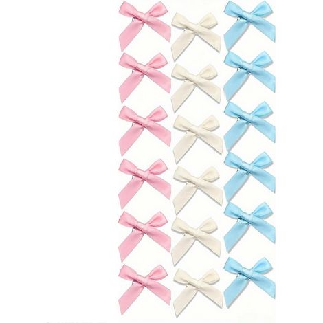 Lot de 30 mini pinces à cheveux élégantes à nœuds pour femmes, filles et enfants, accessoires de mariage et de fête, rose, noir et blanc assortis (1/5)
