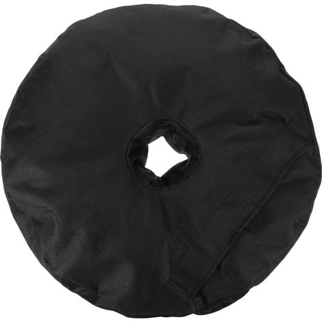 Parasol de Plage Ancre de Sable Ronde 38cm, Paquet Oxford Noir (1/5)