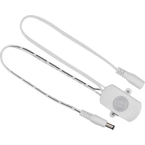 Miniatur-PIR-Infrarot-Bewegungsmelder, 5 A DC 6–24 V, automatischer LED-Streifenschalter, weiß (1/5)