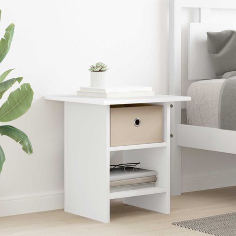vidaXL Comodino con cassetto Bianco 41 x 40 x 45 cm Legno