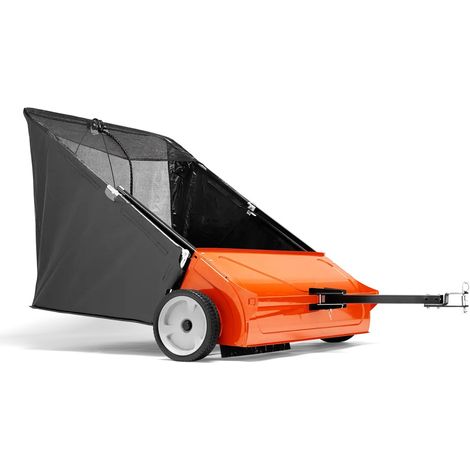 Husqvarna – Balai ramasseur de feuilles 112 cm – Attelage excentré – Collecteur 705L pour tondeuses autoportées – Rangement facile