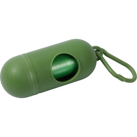 Distributeur De Sac Pour Déchets Animales - Poche À Fermeture Éclair Pour Sacs À Crottes De Chien - Facile À Porter Et À Remplir - 1 Pièce (1/2)