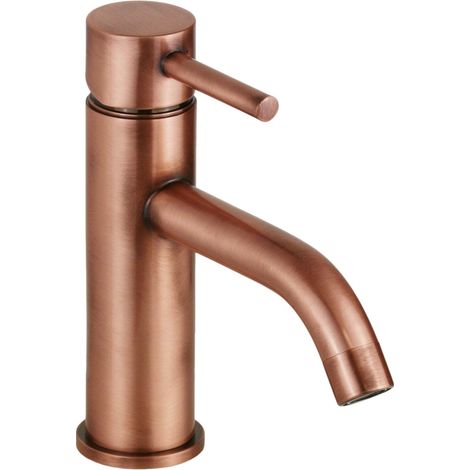 Miscelatore per lavabo modello tondo in colore rame Pollini Jessy MXLAMCMMCRA Rame