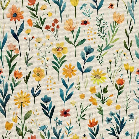 Tissu décoratif d'extérieur Oxford - Motif printemps I DX7612 (1/5)