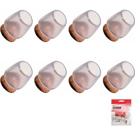 PUNTALI IN PVC TRASPARENTE Con FELTRO 16MM MAURER Blister da 8 Pz (1/2)