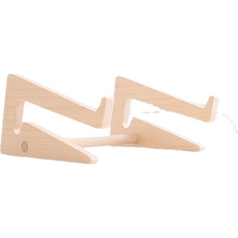 1 support pour ordinateur portable, ergonomique, en bois de hêtre, ventilation améliorée, pour ordinateurs de 10 à 15 pouces, usage bureau et domicile (1/5)
