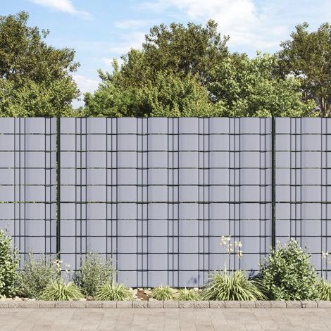 Gartenzaun-Sichtschutz PVC 70×0,19 m Hellgrau