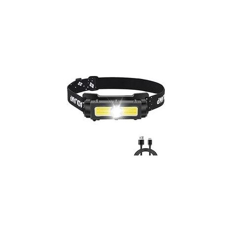 Leistungsstarke Stirnlampe 1000 Lumen, wiederaufladbare LED-Stirnlampe mit rot-weißem Licht und abnehmbarem Magnet, 7 Modi, Stirnlampe für Laufen, Camping, Angeln [Energieklasse A+++] (1/4)