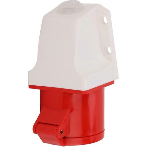 Industrielle 5-polige 3-Phasen-Explosionsschutzsteckdose für offene Installation, 32 A, 220–380 V / 240–415 V