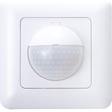 Detector empotrable de movimiento "Kalala" regulable para pared con alcance de hasta 9m color blanco (1/5)