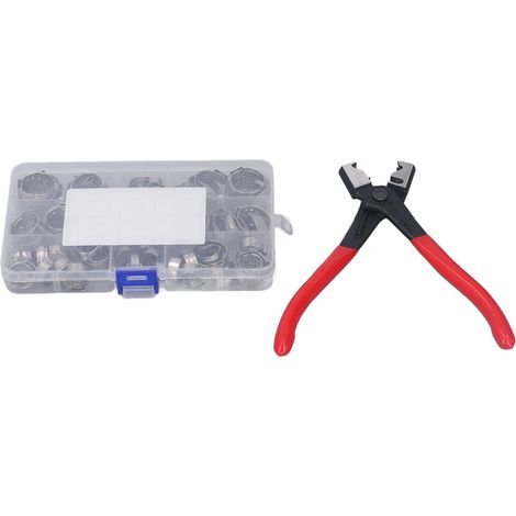 Kit de 80 colliers de serrage inoxydables, pinces à câble avec fermeture à crémaillère (1/5)