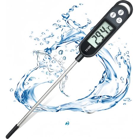 Thermometre cuisine accessoire cuison barbecue LCD Ecran( ) Noir (1/5)