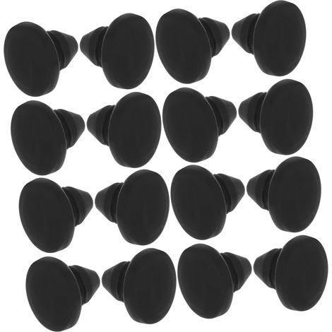 de 20 bouchons d tanch it coniques en silicone noir mat riau (1/5)