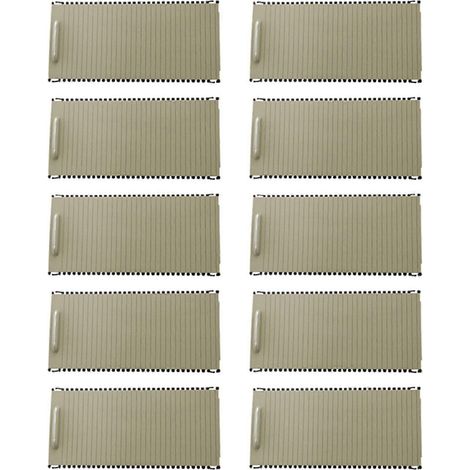 Lot de 10 stores enrouleurs pour console centrale intérieure de voiture Mercedes Classe C/E W204 S204 W212 S212 A20468076079051 Beige (1/3)
